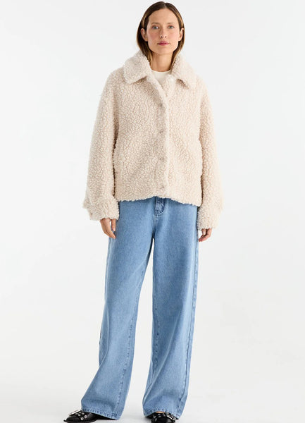 Xadie Faux Fur Jacket BIRCH