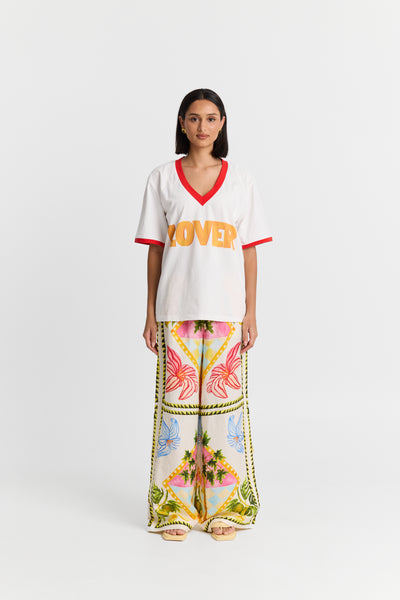 Lover V-Neck Tee WHITE