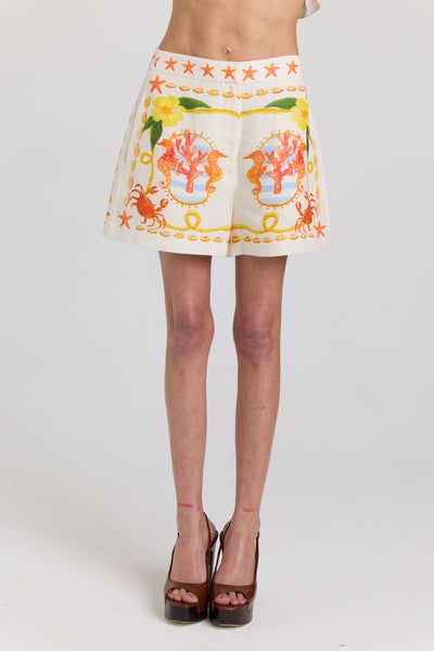 Coastal Print Shorts SEASIDE