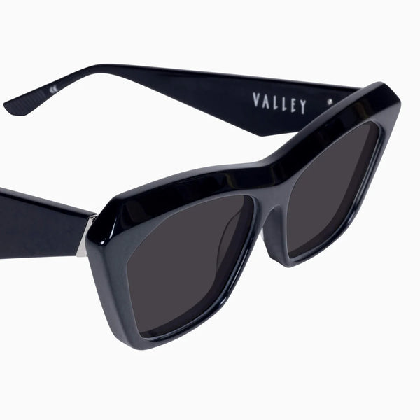 Piaf W. SILVER METAL/ BLACK LENS