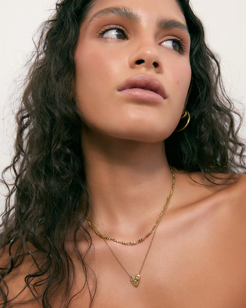 Honey Heart Necklace 14K GOLD PLATED