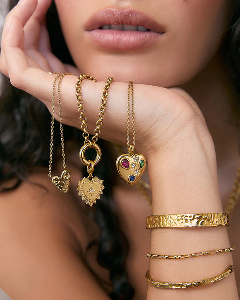 Honey Heart Necklace 14K GOLD PLATED