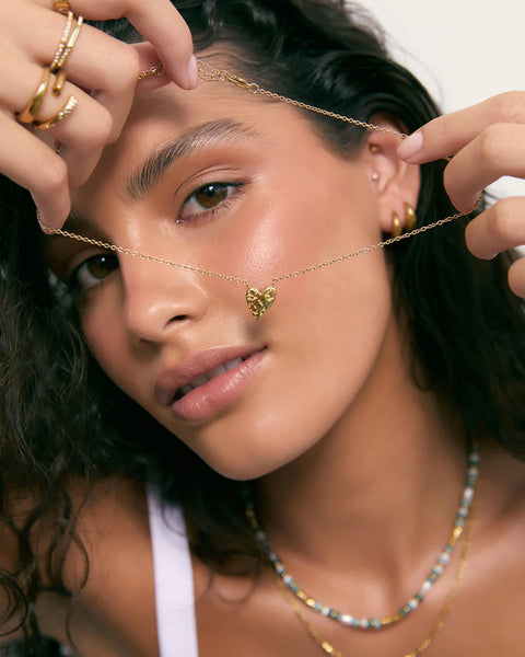 Honey Heart Necklace 14K GOLD PLATED