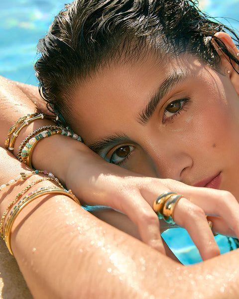 Camellia Bracelet 14K GOLD PLATED