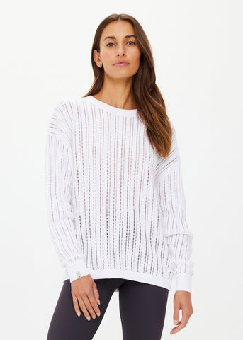 Muse Chesca Long Sleeve Knit WHITE