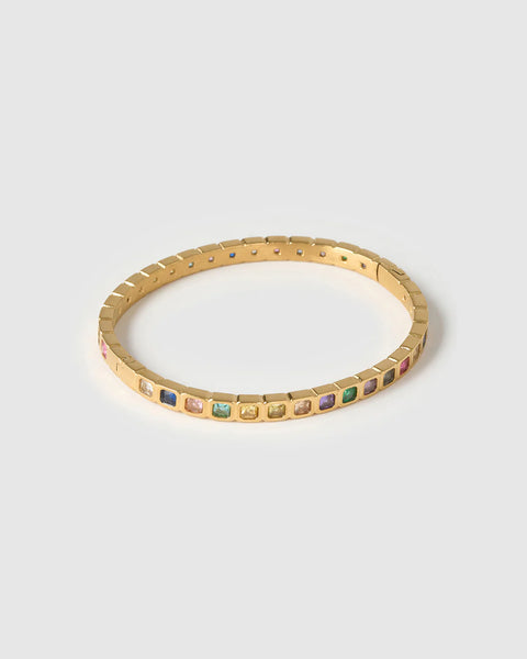 Quinn Cuff MULTI/ 14K GOLD PLATED