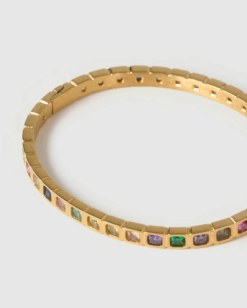 Quinn Cuff MULTI/ 14K GOLD PLATED