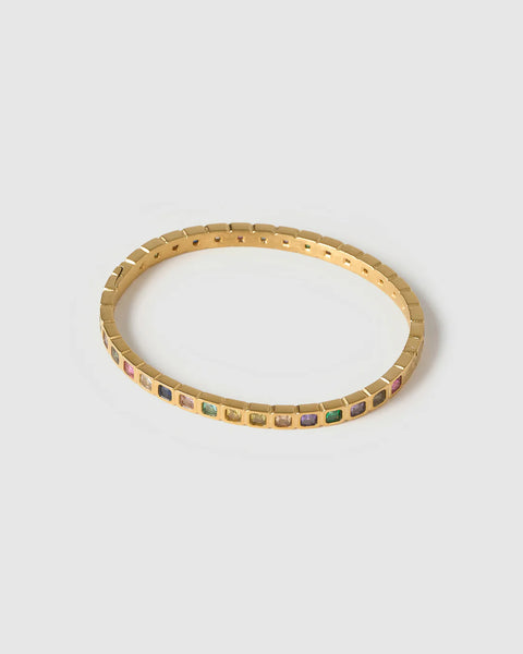 Quinn Cuff MULTI/ 14K GOLD PLATED