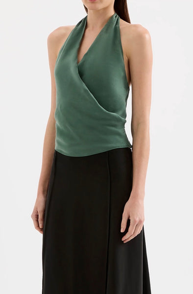 Leon Cupro Top EMERALD