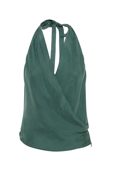 Leon Cupro Top EMERALD