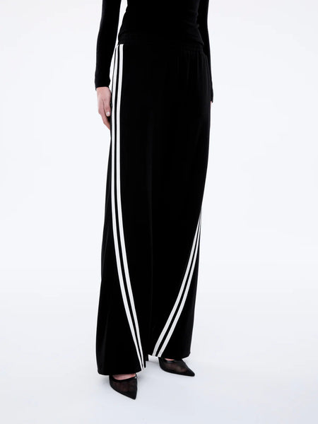 Valencia Stripe Pant BLACK