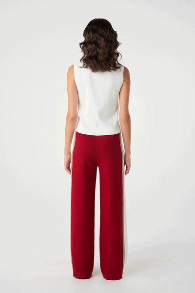 Emery Pant WINE & ECRU