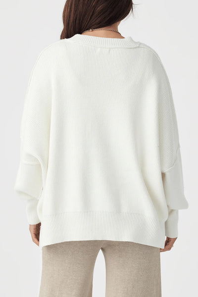 Harper Stripe Knit Sweater CREAM