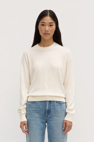 Cotton Cashmere Lounge Sweater CREAM