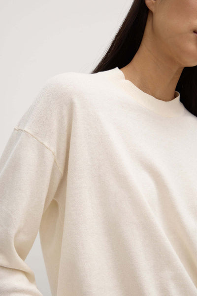 Cotton Cashmere Lounge Sweater CREAM