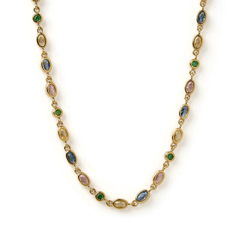 Isadora Necklace MULTI/ 14K GOLD PLATED