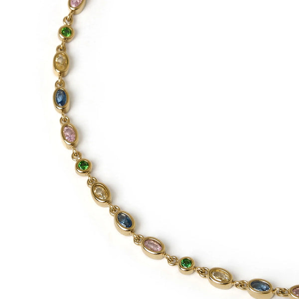 Isadora Necklace MULTI/ 14K GOLD PLATED