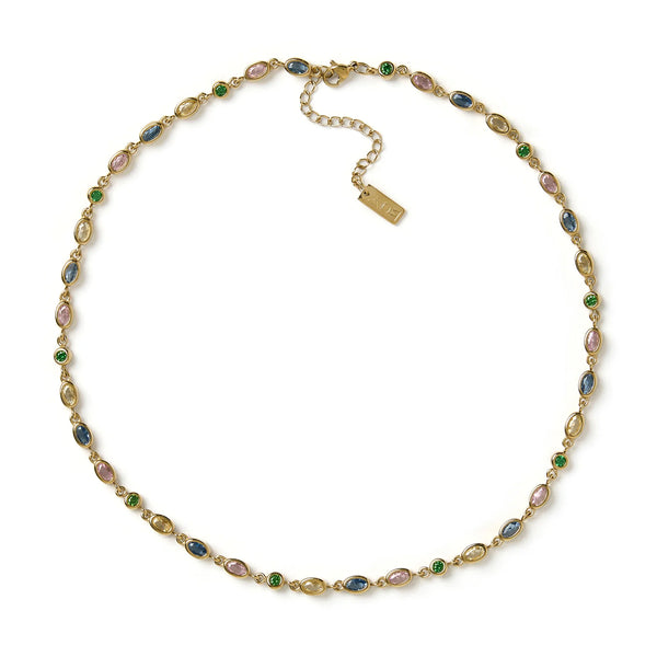 Isadora Necklace MULTI/ 14K GOLD PLATED
