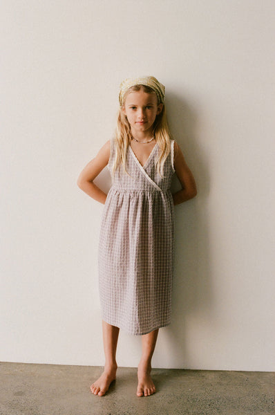 Eden Dress MAUVE PLAID