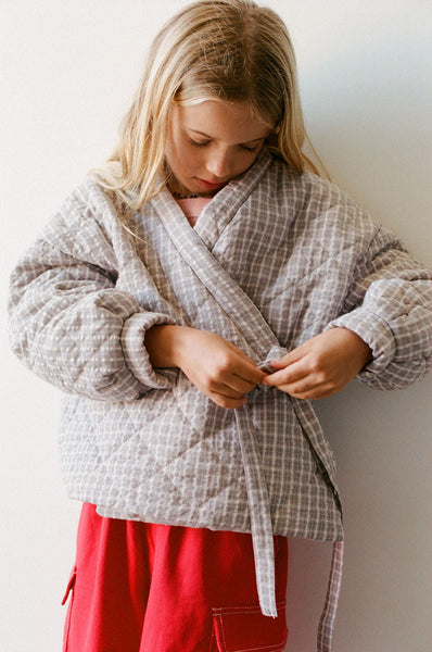 Quilted Jacket MAUVE PLAID