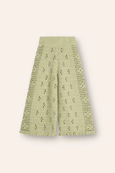 Filet Crochet Pant MOSS