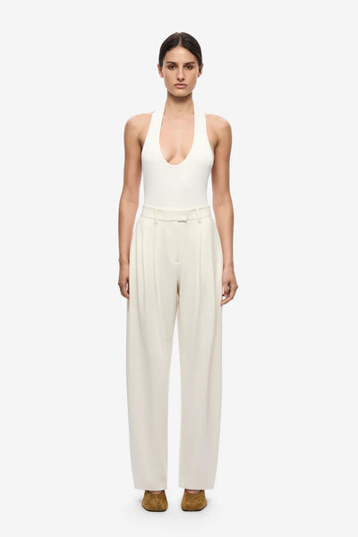 The Scuba Knit Rib Bodysuit IVORY