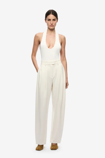 The Scuba Knit Rib Bodysuit IVORY