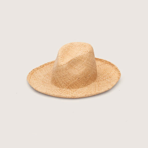 Jude Sand WIDE BRIM RAFFIA STRAW Hat