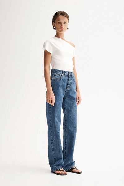 Serena Knit Off Shoulder Top WHITE
