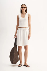 Hayes Knit Top WHITE