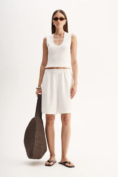 Hayes Knit Top WHITE