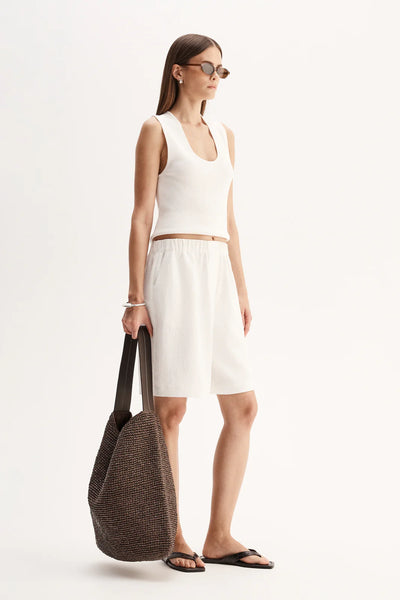 Hayes Knit Top WHITE