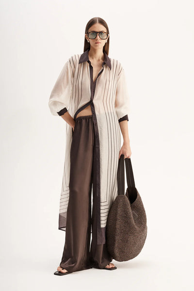 Havana Maxi Dress Chocolate Stripe