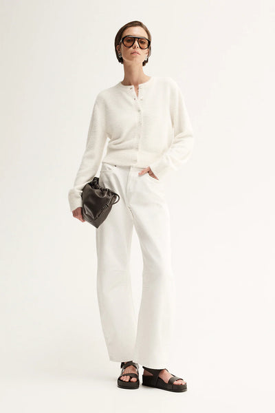 Posie Knit Cardigan WHITE
