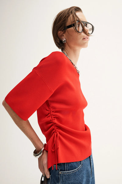 Marley Knit Top CRIMSON