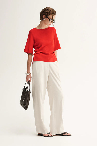 Marley Knit Top CRIMSON