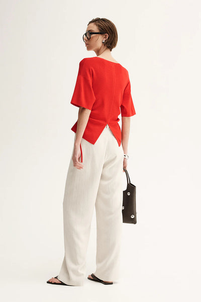 Marley Knit Top CRIMSON