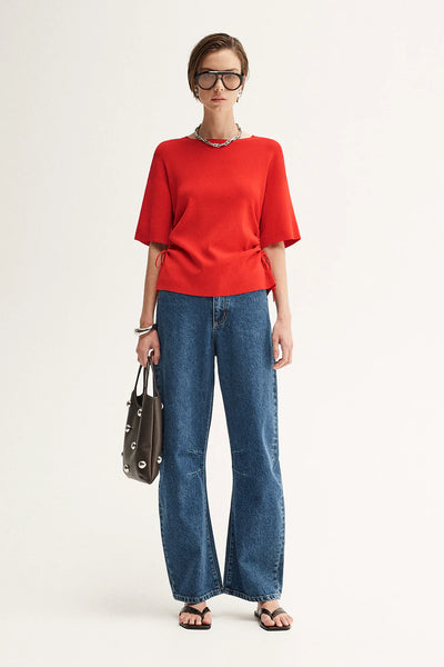 Marley Knit Top CRIMSON
