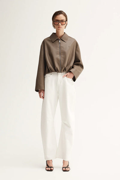 Rae Crop Jacket TAUPE