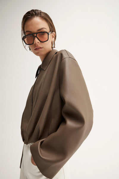 Rae Crop Jacket TAUPE