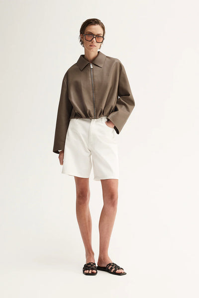 Rae Crop Jacket TAUPE