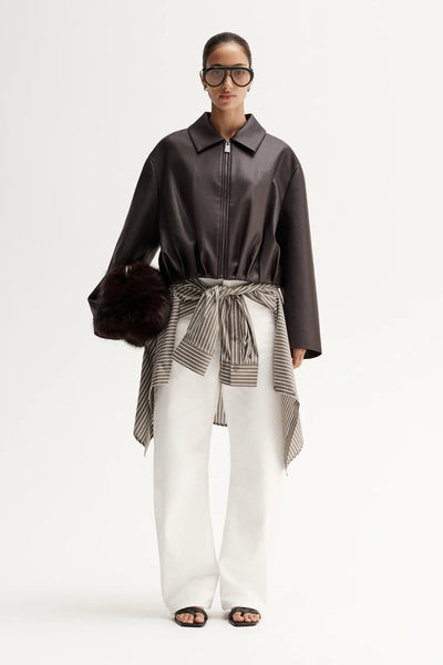 Rae Crop Jacket AUBERGINE