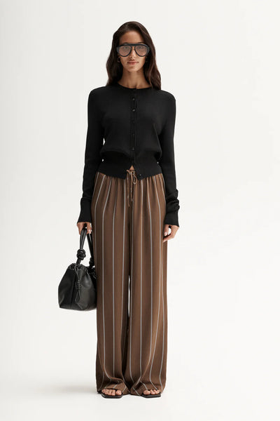 Petra Stripe Pant TAN STRIPE