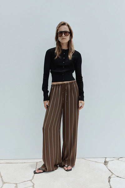 Petra Stripe Pant TAN STRIPE