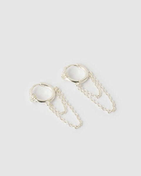 Kenzie Chain Earrings SILVER
