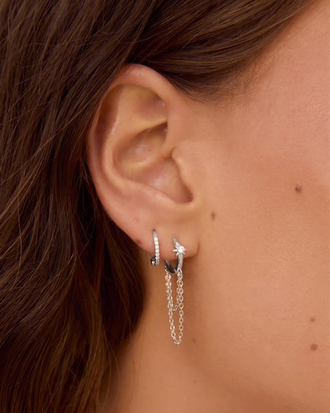 Kenzie Chain Earrings SILVER