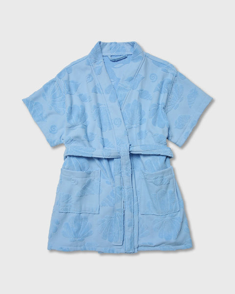 Cotton Beach and Bath Robe BLUE