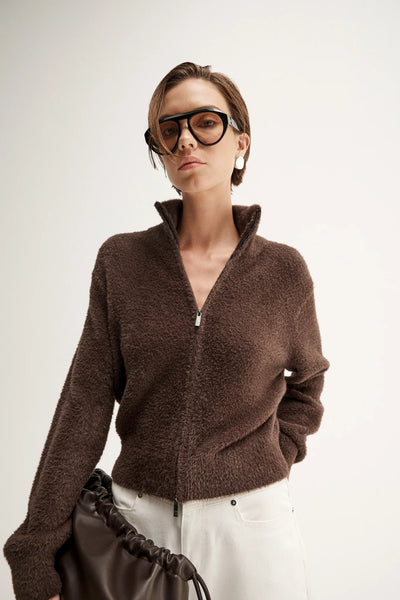 Leon Cardigan CHOCOLATE