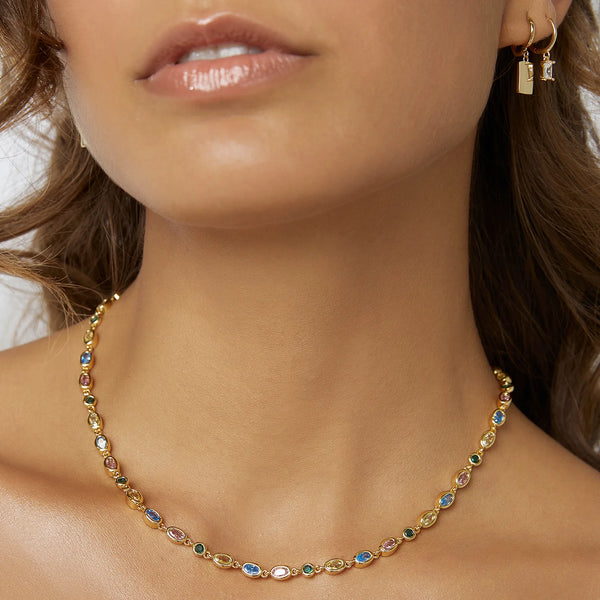Isadora Necklace MULTI/ 14K GOLD PLATED