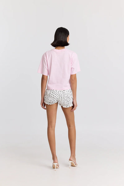 Sweetie Boxy Crop Tee BABY PINK